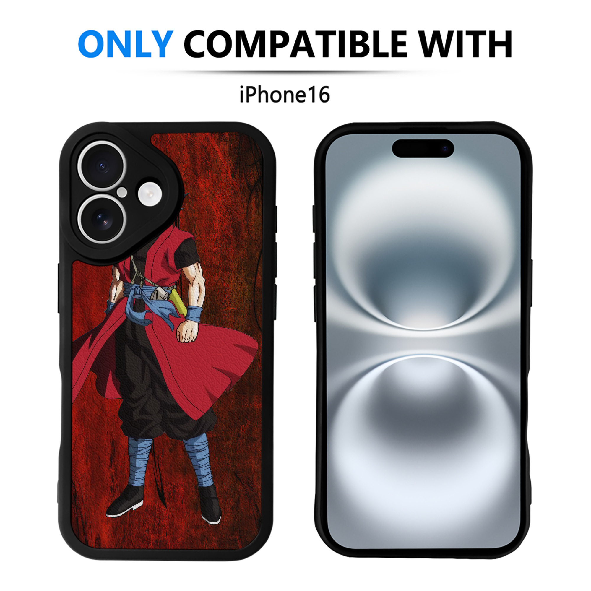 （画像用） ドラゴンボール DRAGON BALL 【iPhone 16シリーズ対応】シリコンスマホケース（レザー調） 材質：シリコン